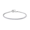 D'Joy Moissanit Armband ca. 18 cm 925 Silber Rhodiniert (10-15 Werktage Lieferzeit) ca. 2.24 ct