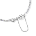 D'Joy Moissanit Armband ca. 19 cm 925 Silber Rhodiniert ca. 2,96 ct.(10-15 Werktage Lieferzeit)  2.43 ct