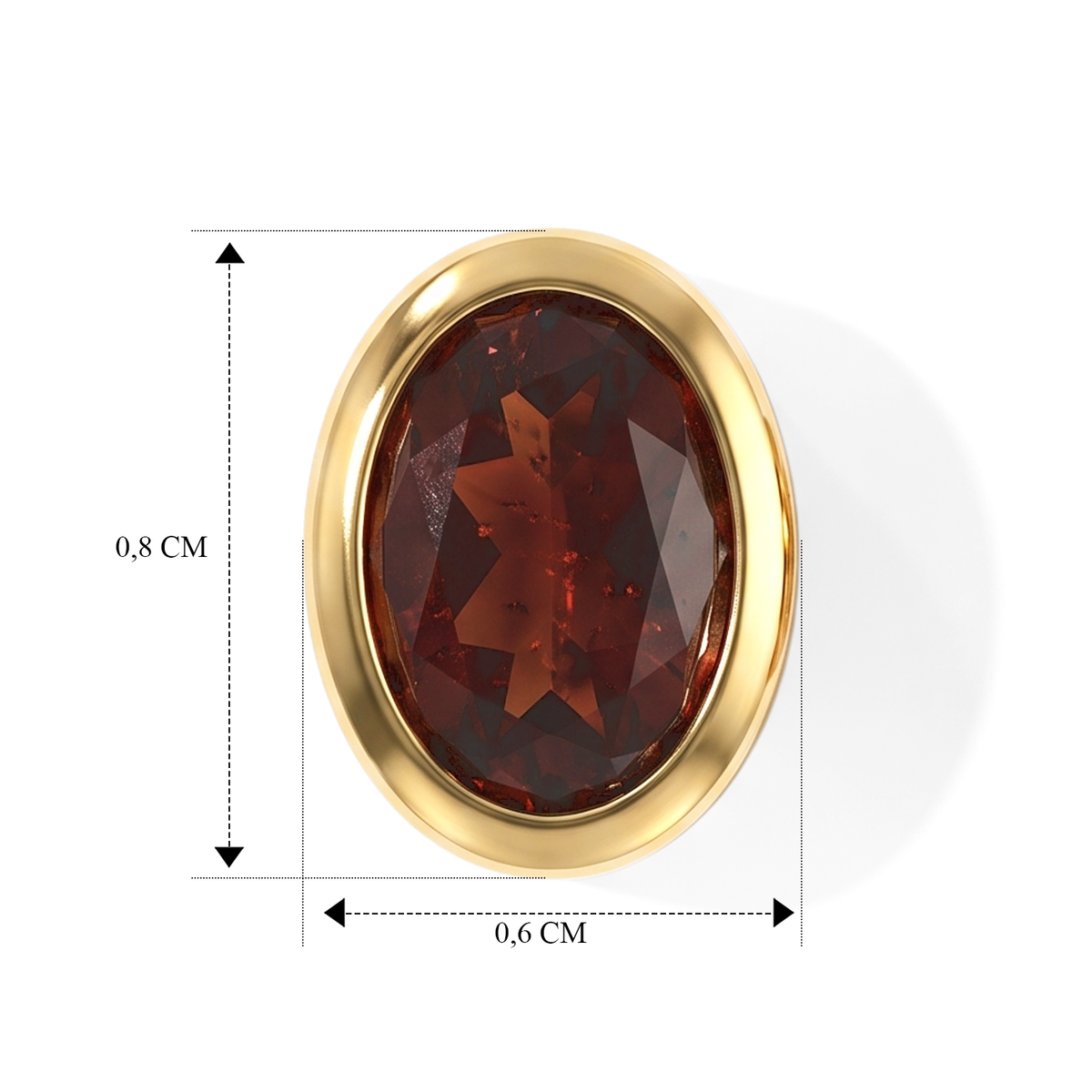 EVER TRUE Mosambik Granat Ohrringe Reine Bronze ca. 1.88 ct