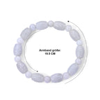 EXTREM SELTEN Natürliche Weiße Jadeit Jade Armband 18 cm ca. 120.00 ct