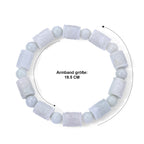 EXTREM SELTEN Natürliche Weiße Jadeit Jade Armband 18 cm ca. 170.00 ct