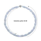 D'Joy EXTREM SELTEN Weiße Jade Halskette ca. 50 cm 925 Silber Rhodiniert ca. 430.00 ct
