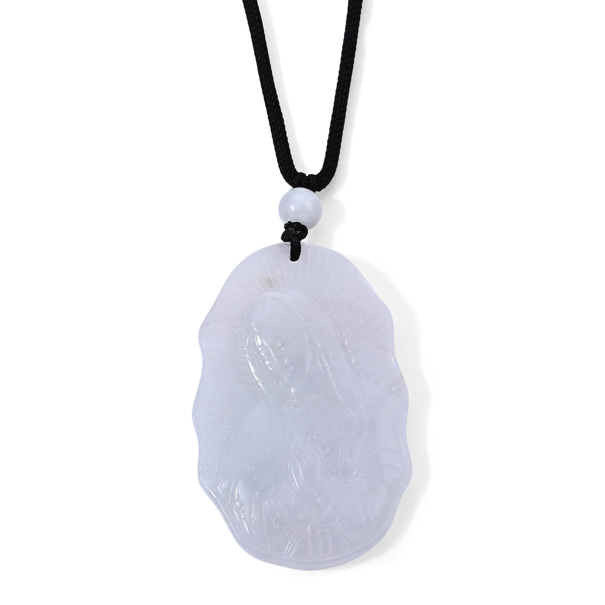Flexible weiße Jade 76cm Halskette - 80 ct.