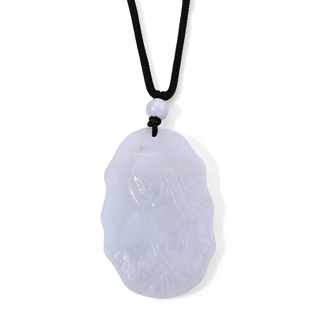 Flexible weiße Jade 76cm Halskette - 80 ct.