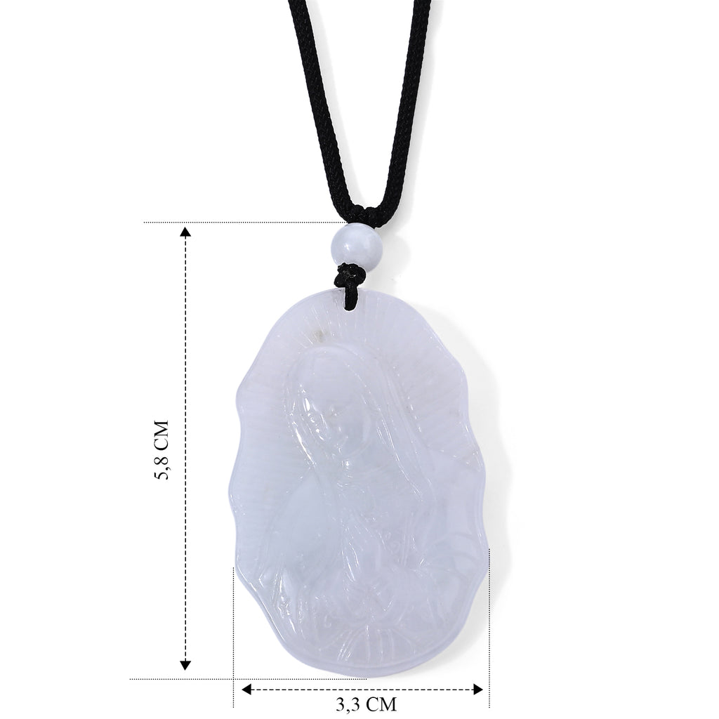 Flexible weiße Jade 76cm Halskette - 80 ct.