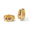 EVER TRUE Mehrfarbig Saphir Ohrringe Reine Bronze ca. 0.64 ct