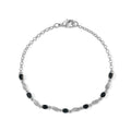 EVER TRUE London Blau Topas Armband ca. 19 cm Reine Bronze ca. 1,48 ct.