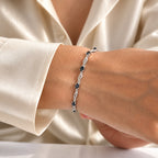 EVER TRUE London Blau Topas Armband ca. 19 cm Reine Bronze ca. 1,48 ct.