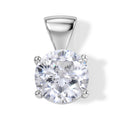 D'Joy Moissanit Anhänger 925 Silber Rhodiniert ca. 3,60 ct.