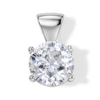 D'Joy Moissanit Anhänger 925 Silber Rhodiniert ca. 3,60 ct.