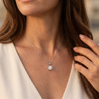 D'Joy Moissanit Anhänger 925 Silber Rhodiniert ca. 3,60 ct.