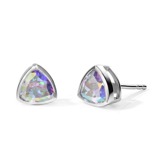 D'Joy Merkur mystischer Topas Ohrringe 925 Silber Platiniert ca. 1.80 ct