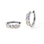 D'Joy Merkur mystischer Topas Ohrringe 925 Silber Platiniert ca. 1,21 ct.