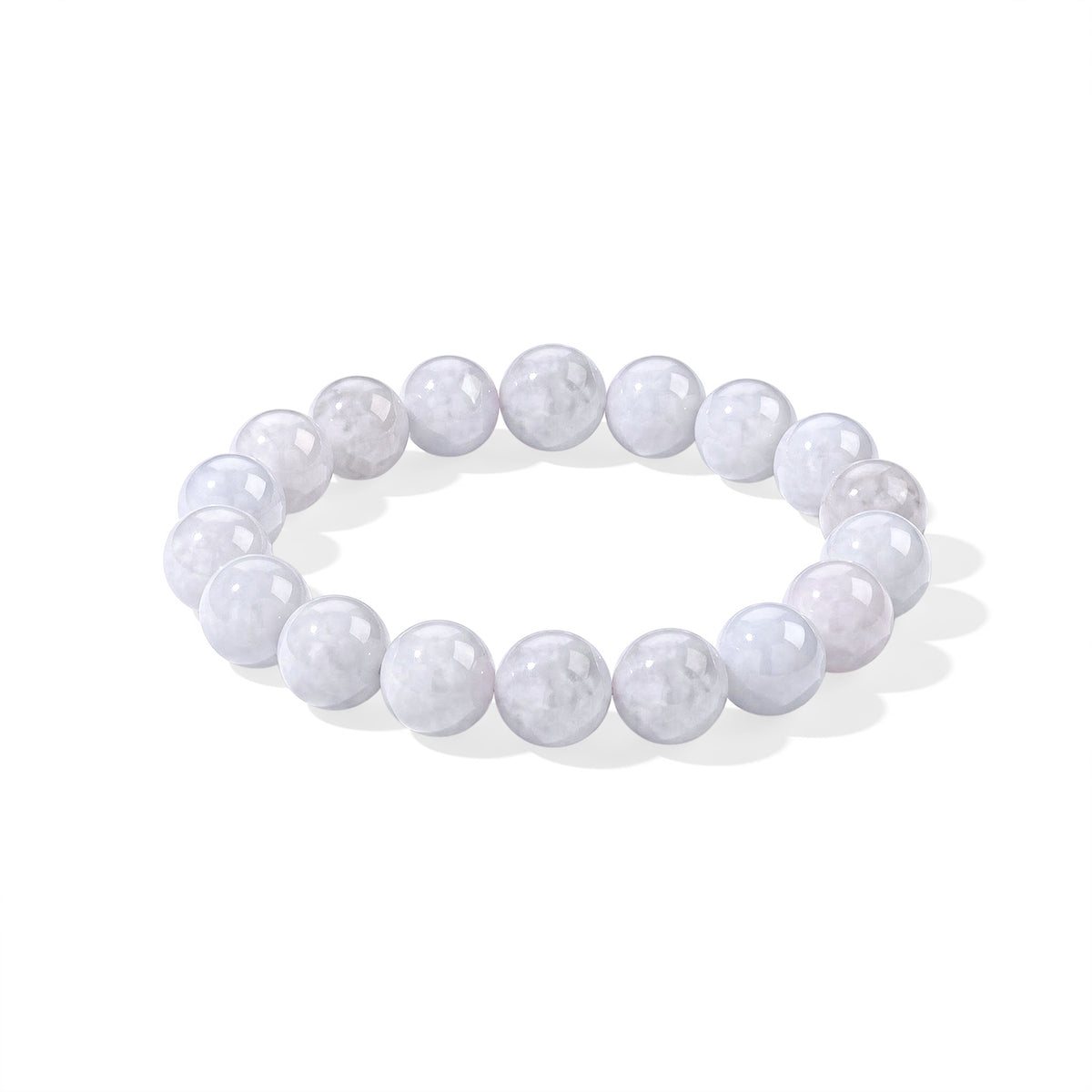 EXTREM SELTEN AAA Weiße Jade Armband 18 cm ca. 240.00 ct