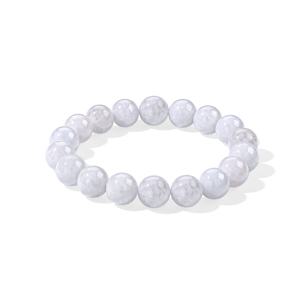 EXTREM SELTEN AAA Weiße Jade Armband 18 cm ca. 240.00 ct