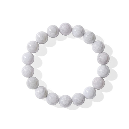 EXTREM SELTEN AAA Weiße Jade Armband 18 cm ca. 240.00 ct
