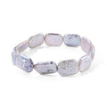 Weiße Keshi Perle Armband 18 cm