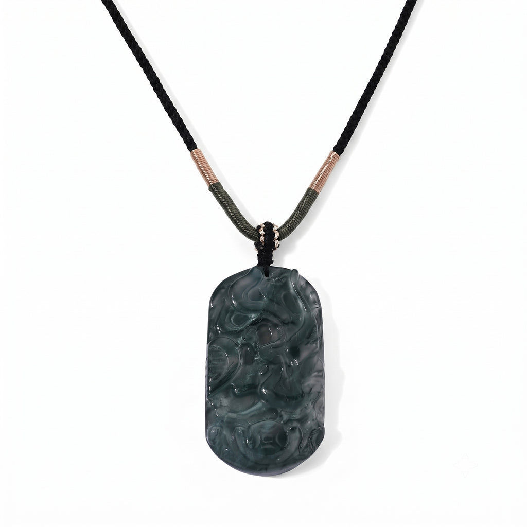 Moosachat Phönix Halskette Flexibles cm ca. 65.00 ct