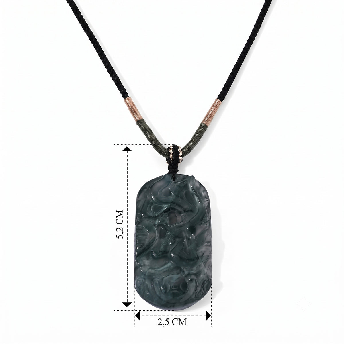 Moosachat Phönix Halskette Flexibles cm ca. 65.00 ct