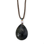Moosachat Halskette Flexibles cm ca. 45.00 ct