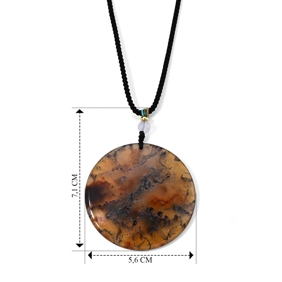 Moosachat Halskette Flexibles cm ca. 115.00 ct (4-5 Werktage Lieferzeit) 115.00 ct