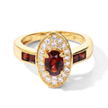 EVER TRUE Mosambik Granat Ring Reine Bronze (Größe 17.00) ca. 1,97 ct