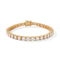 D'Joy Moissanit Armband ca. 18 cm 925 Silber 750 Gelbgold vermeil ca. 17.10 ct