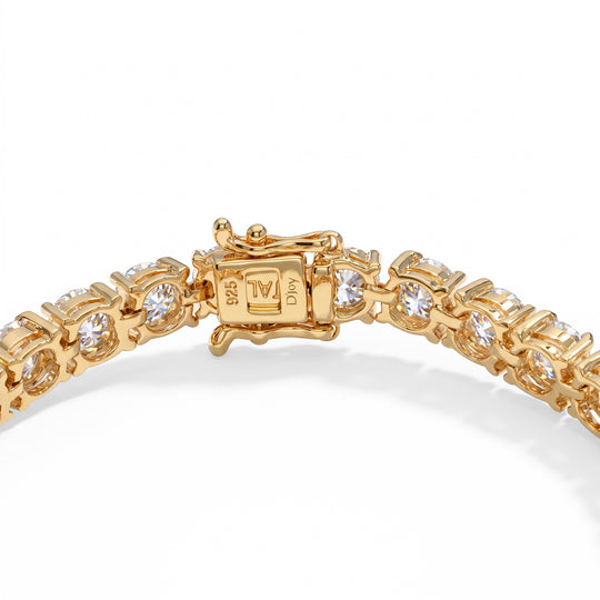 D'Joy Moissanit Armband ca. 20 cm 925 Silber Rhodiniert ca. 17.10 ct