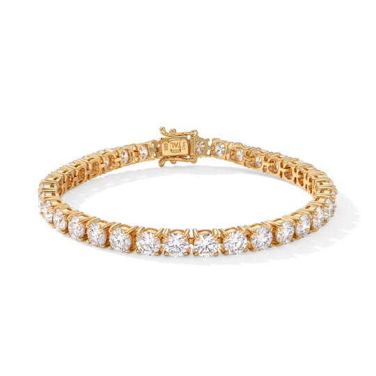 D'Joy Moissanit Armband ca. 20 cm 925 Silber Rhodiniert ca. 17.10 ct