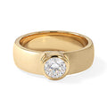 D'Joy Moissanit Ring 925 Silber 750 Gelbgold vermeil (Größe 18.00) ca. 1,00 ct