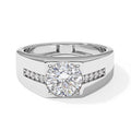 D'Joy Moissanit Ring 925 Silber Rhodiniert (Größe 17.00) ca. 2,00 ct