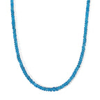 D'Joy AAA Neon Apatit Halskette ca. 45 cm 925 Silber Rhodiniert (08-10 Werktage Lieferzeit) ca. 48,00 ct.