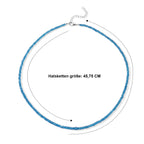 D'Joy AAA Neon Apatit Halskette ca. 45 cm 925 Silber Rhodiniert ca. 48,00 ct.
