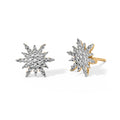 D'Joy Weißer Diamant Ohrringe 925 Silber 750 Vergoldet ca.
