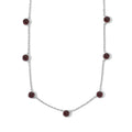 EVER TRUE Mosambik Granat Halskette ca. 50 cm 316L Edelstahl ca. 7,53 ct.