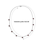 EVER TRUE Mosambik Granat Halskette ca. 50 cm 316L Edelstahl ca. 7,53 ct.