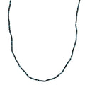 Blauer Turmalin Halskette ca. 45 cm 316L Edelstahl (5-7 Werktage Lieferzeit) ca. 20,00 ct.