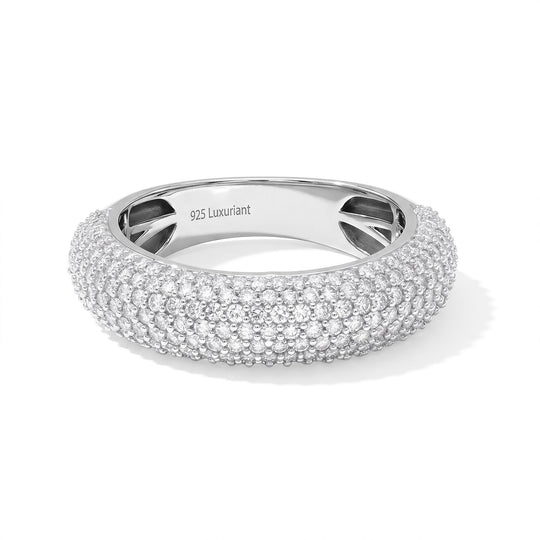 LUXURIANT DIAMOND - Lab Grown Diamant SI-GH Ring 925 Silber Rhodiniert (Größe 21.00) (10-15 Werktage Lieferzeit) ca. 1.50 ct