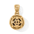 D'Joy Schwarzer Moissanit Anhänger 925 Silber 750 Vergoldet ca. 1,79 ct.