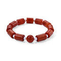 Rote Jade, Chinesische Akoya-Perle (5-6mm) Armband 18 cm (4-5 Werktage Lieferzeit) 120.01 ct