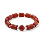 Rote Jade, Chinesische Akoya-Perle (5-6mm) Armband 18 cm (4-5 Werktage Lieferzeit) 120.01 ct