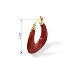 D'Joy Rote Jade Ohrringe 925 Silber Vergoldet (10-15 Werktage Lieferzeit) ca. 18.00 ct