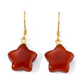 D'Joy Rote Jade Ohrringe 925 Silber Vergoldet (10-15 Werktage Lieferzeit) ca. 10,00 ct.