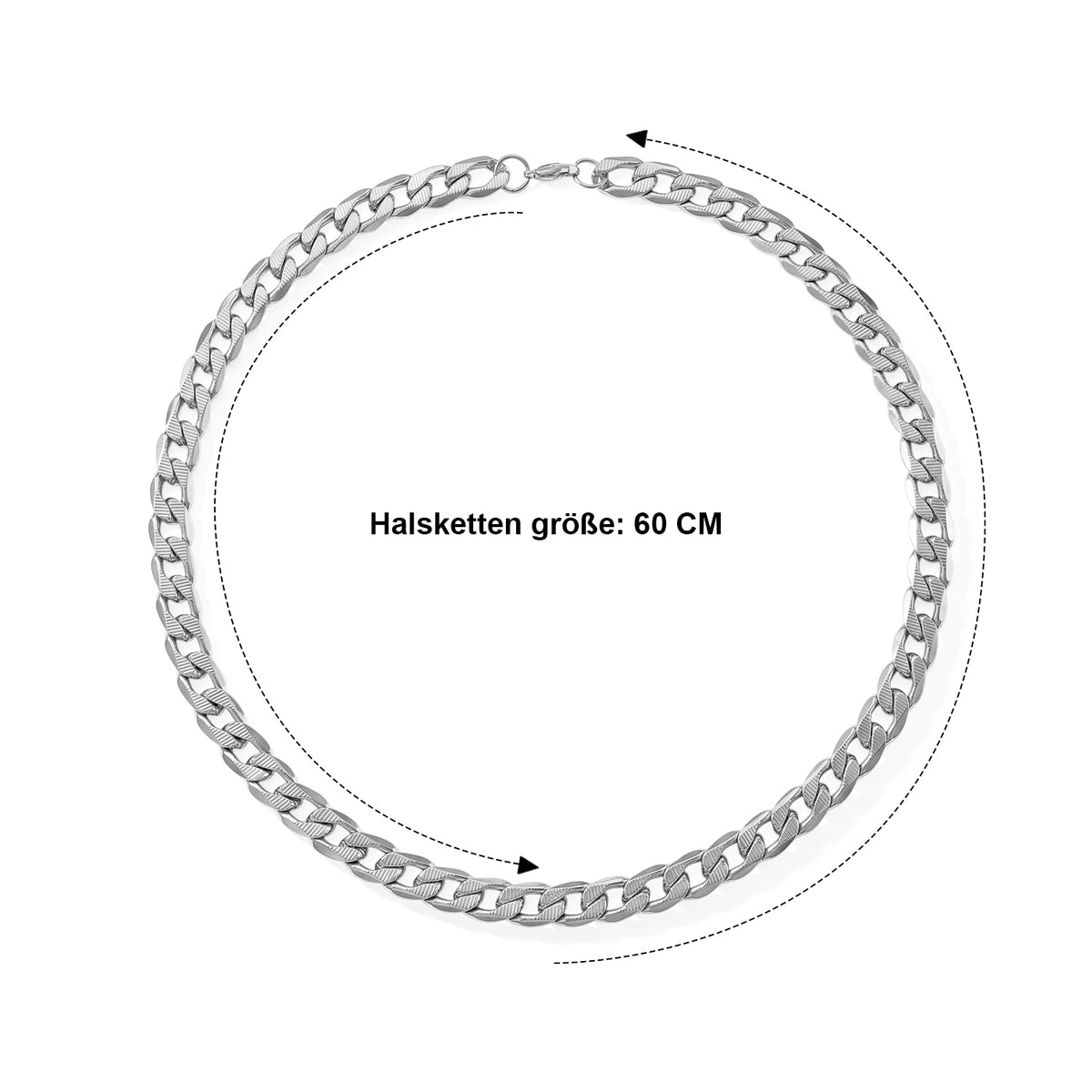316L Edelstahl Halskette ca. 60.3 cm  ca. 102,00g
