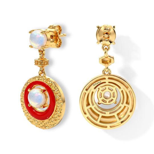 EVER TRUE AAA Natürlicher, äthiopischer Welo Opal Ohrringe Reine Bronze (10-15 Werktage Lieferzeit) ca. 2,05 ct.