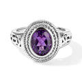 EVER TRUE Afrikanischer Amethyst Ring 316L Edelstahl (Größe 17.00) ca. 1,75 ct