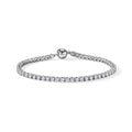 D'Joy Moissanit Armband ca. 19 cm 925 Silber Platiniert ca. 5,46 ct.