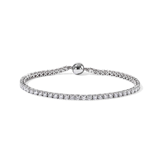 D'Joy Moissanit Armband ca. 20 cm 925 Silber Platiniert ca. 5,43 ct.