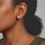 D'Joy Moissanit Ohrringe 925 Silber Platiniert ca. 2.09 ct