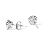 D'Joy Moissanit Ohrringe 925 Silber Platiniert ca. 2.09 ct